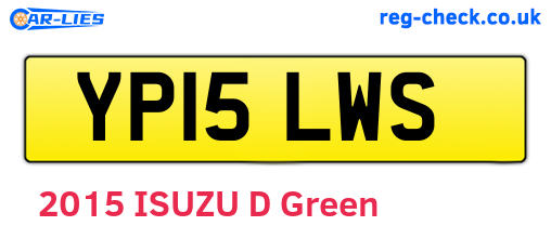 YP15LWS are the vehicle registration plates.