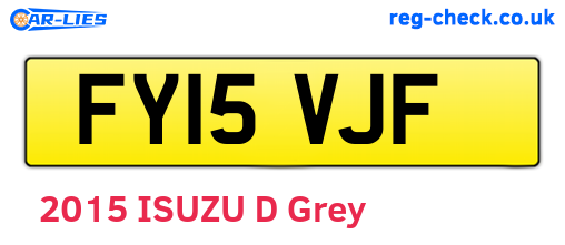 FY15VJF are the vehicle registration plates.