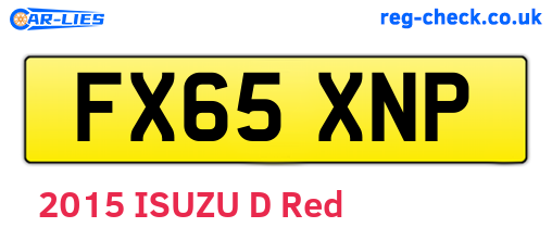 FX65XNP are the vehicle registration plates.