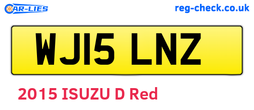 WJ15LNZ are the vehicle registration plates.