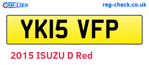 YK15VFP are the vehicle registration plates.