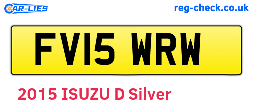 FV15WRW are the vehicle registration plates.
