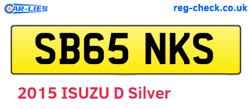 SB65NKS are the vehicle registration plates.