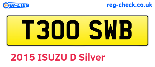 T300SWB are the vehicle registration plates.