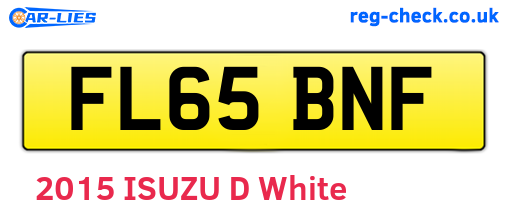 FL65BNF are the vehicle registration plates.
