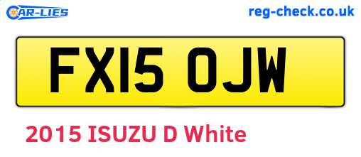 FX15OJW are the vehicle registration plates.