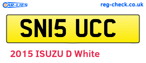 SN15UCC are the vehicle registration plates.