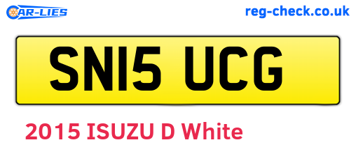 SN15UCG are the vehicle registration plates.