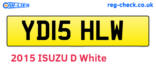 YD15HLW are the vehicle registration plates.