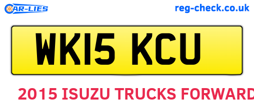 WK15KCU are the vehicle registration plates.