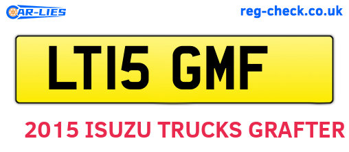 LT15GMF are the vehicle registration plates.