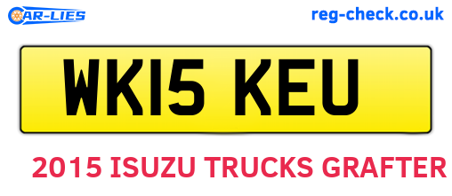 WK15KEU are the vehicle registration plates.
