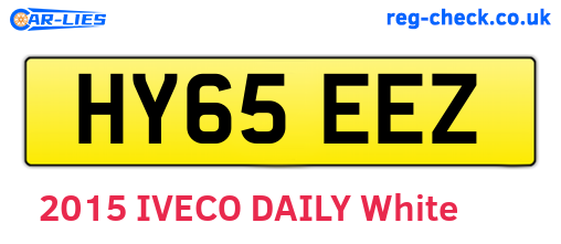 HY65EEZ are the vehicle registration plates.