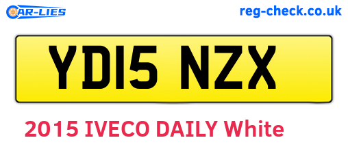 YD15NZX are the vehicle registration plates.