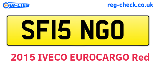 SF15NGO are the vehicle registration plates.