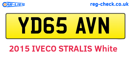 YD65AVN are the vehicle registration plates.