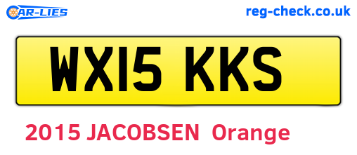 WX15KKS are the vehicle registration plates.