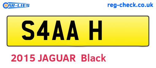 S4AAH are the vehicle registration plates.