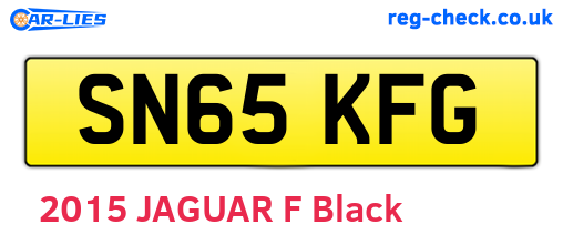 SN65KFG are the vehicle registration plates.