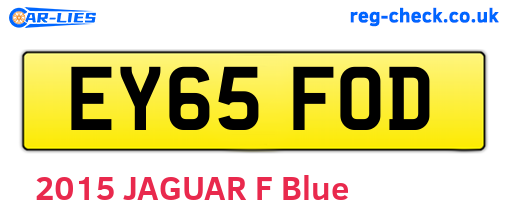 EY65FOD are the vehicle registration plates.
