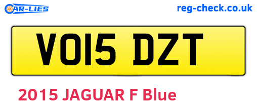 VO15DZT are the vehicle registration plates.