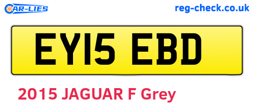 EY15EBD are the vehicle registration plates.