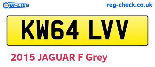 KW64LVV are the vehicle registration plates.
