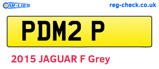 PDM2P are the vehicle registration plates.