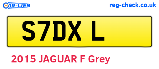 S7DXL are the vehicle registration plates.