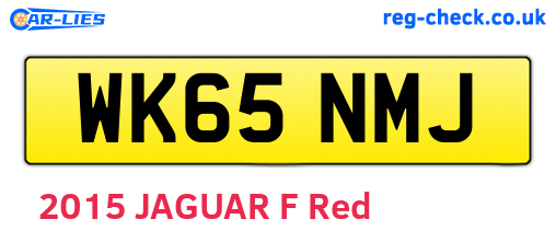 WK65NMJ are the vehicle registration plates.