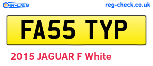 FA55TYP are the vehicle registration plates.