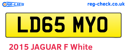 LD65MYO are the vehicle registration plates.