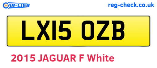 LX15OZB are the vehicle registration plates.
