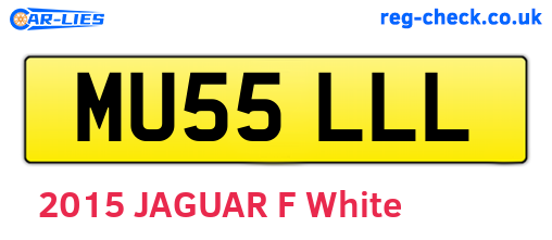 MU55LLL are the vehicle registration plates.