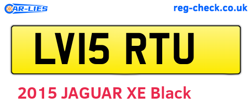 LV15RTU are the vehicle registration plates.