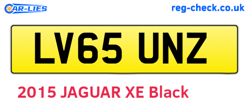 LV65UNZ are the vehicle registration plates.