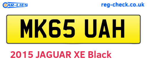 MK65UAH are the vehicle registration plates.