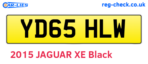 YD65HLW are the vehicle registration plates.