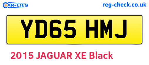 YD65HMJ are the vehicle registration plates.