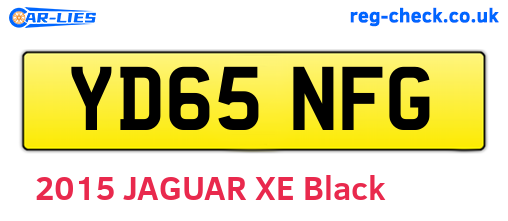 YD65NFG are the vehicle registration plates.
