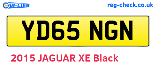 YD65NGN are the vehicle registration plates.
