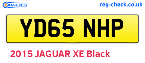 YD65NHP are the vehicle registration plates.