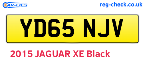 YD65NJV are the vehicle registration plates.