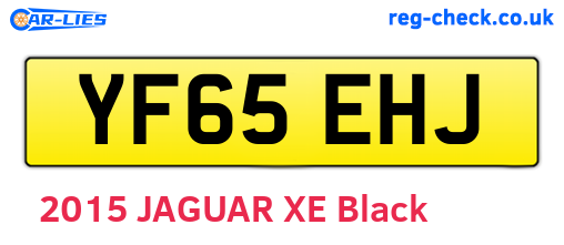 YF65EHJ are the vehicle registration plates.