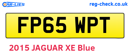 FP65WPT are the vehicle registration plates.