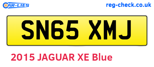 SN65XMJ are the vehicle registration plates.