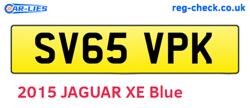 SV65VPK are the vehicle registration plates.