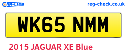 WK65NMM are the vehicle registration plates.