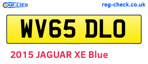 WV65DLO are the vehicle registration plates.