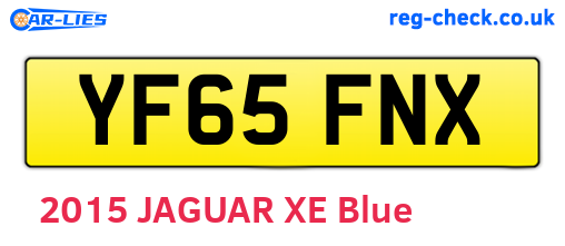 YF65FNX are the vehicle registration plates.